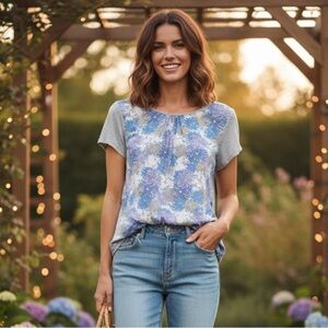 Nottibianche Floral Blouse Size Large